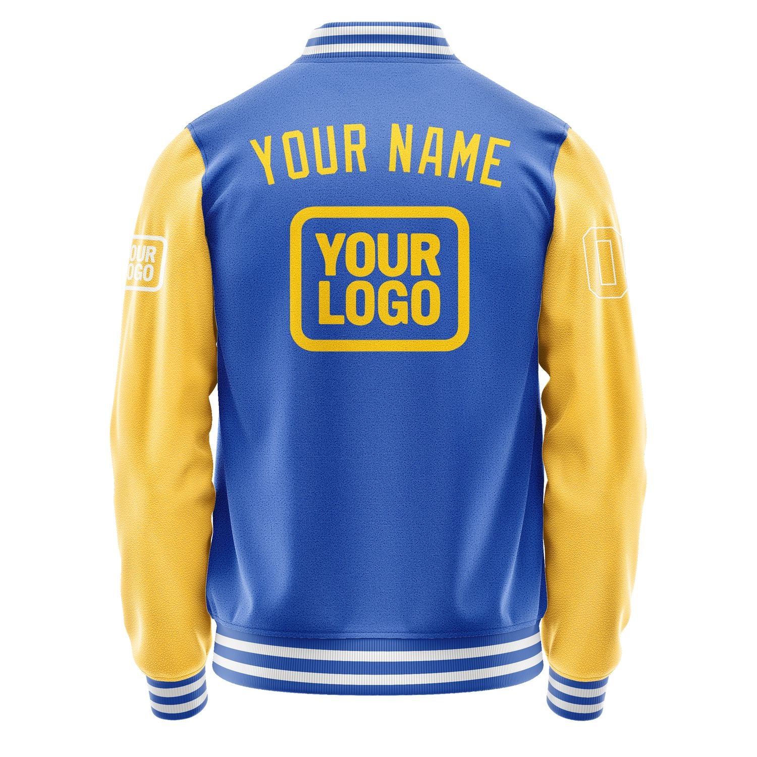Maßgeschneidertes Himmelblau Gold Jacke JA090930091818303018