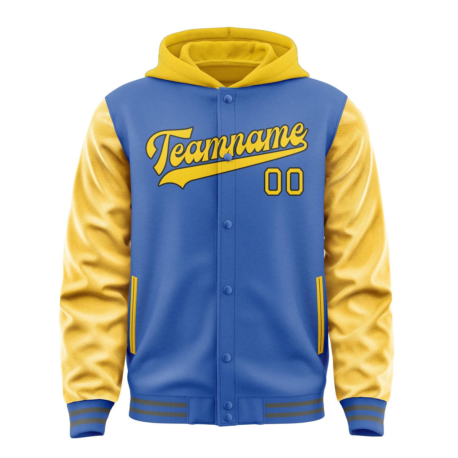 Maßgeschneidertes Himmelblau Gold Jacke