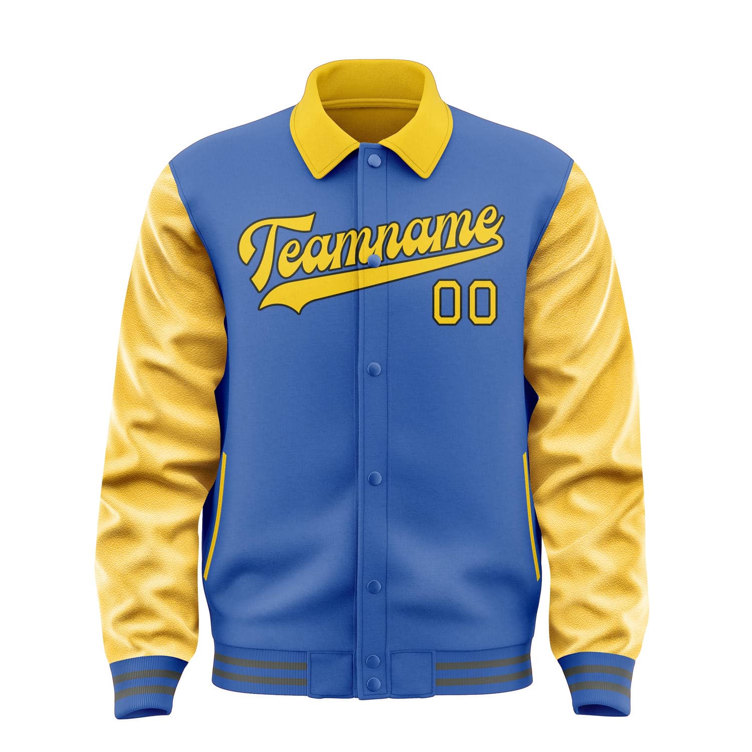 Maßgeschneidertes Himmelblau Gold Jacke