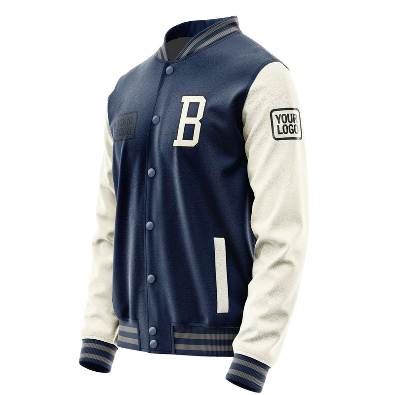 Maßgeschneidertes Marineblau Beige Jacke JA101003100417030317