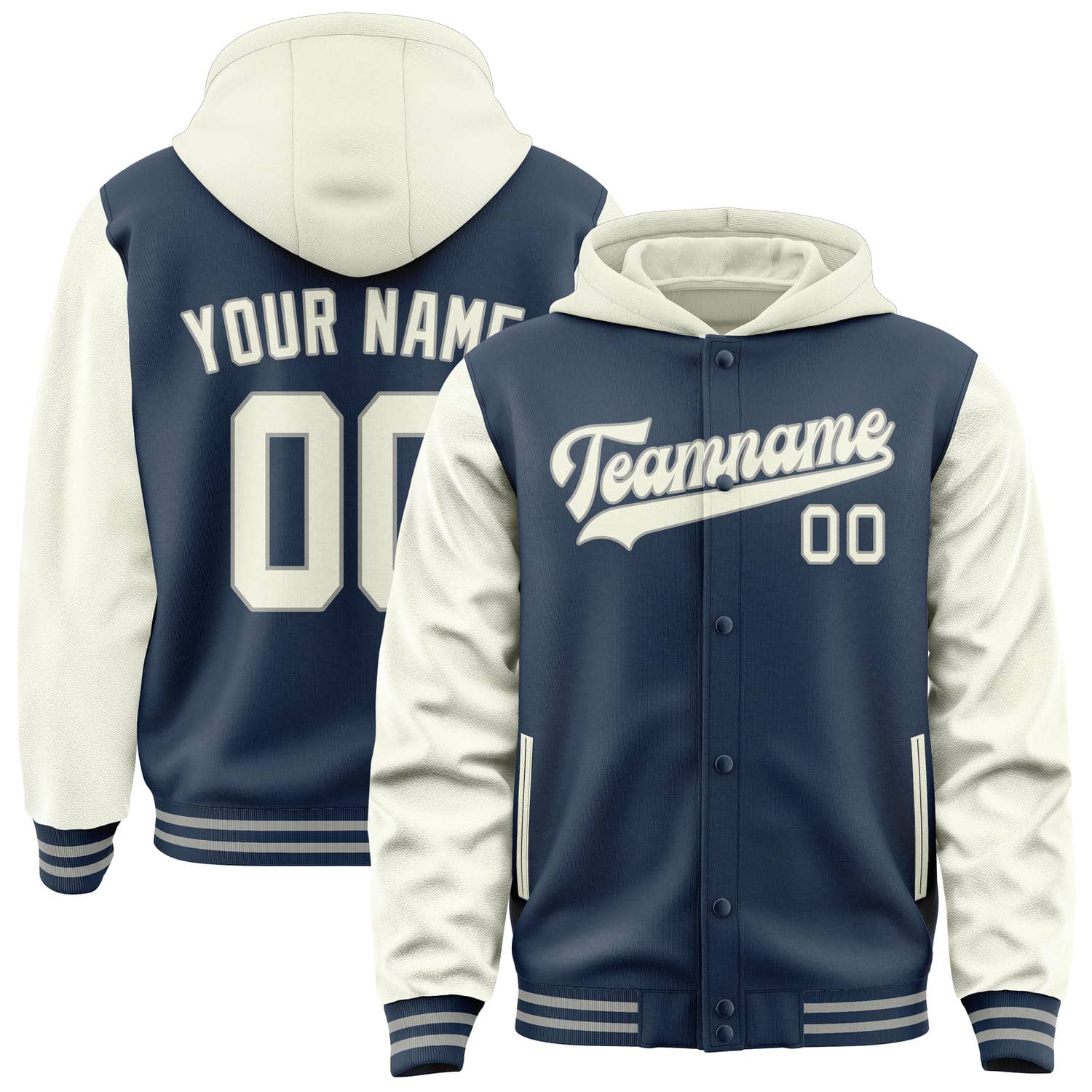 Maßgeschneidertes Marineblau Beige Jacke JA101003100417030317