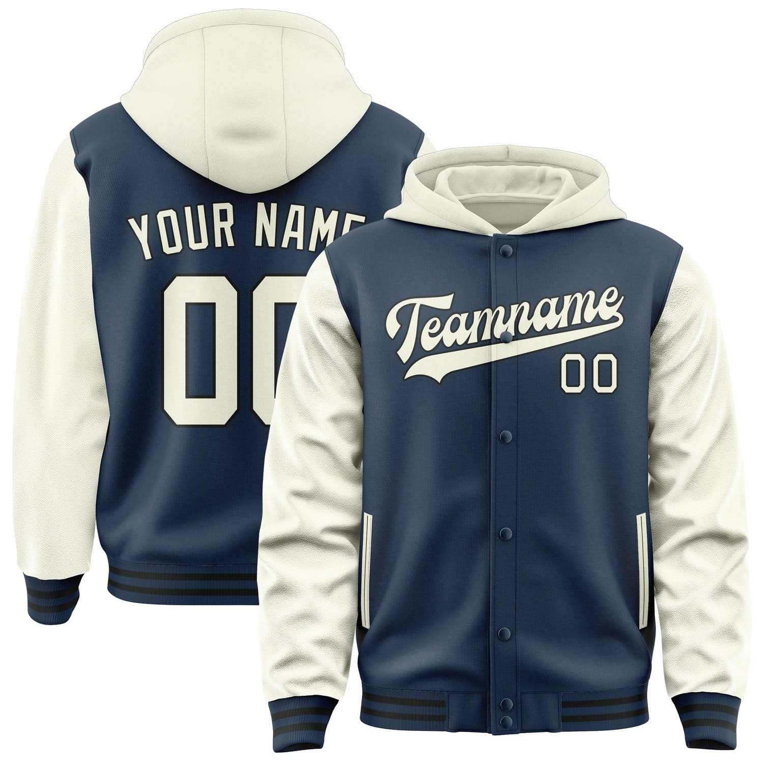 Maßgeschneidertes Marineblau Beige Jacke JA101003101717030317