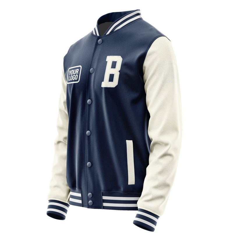 Maßgeschneidertes Marineblau Beige Jacke JA101003101818030318