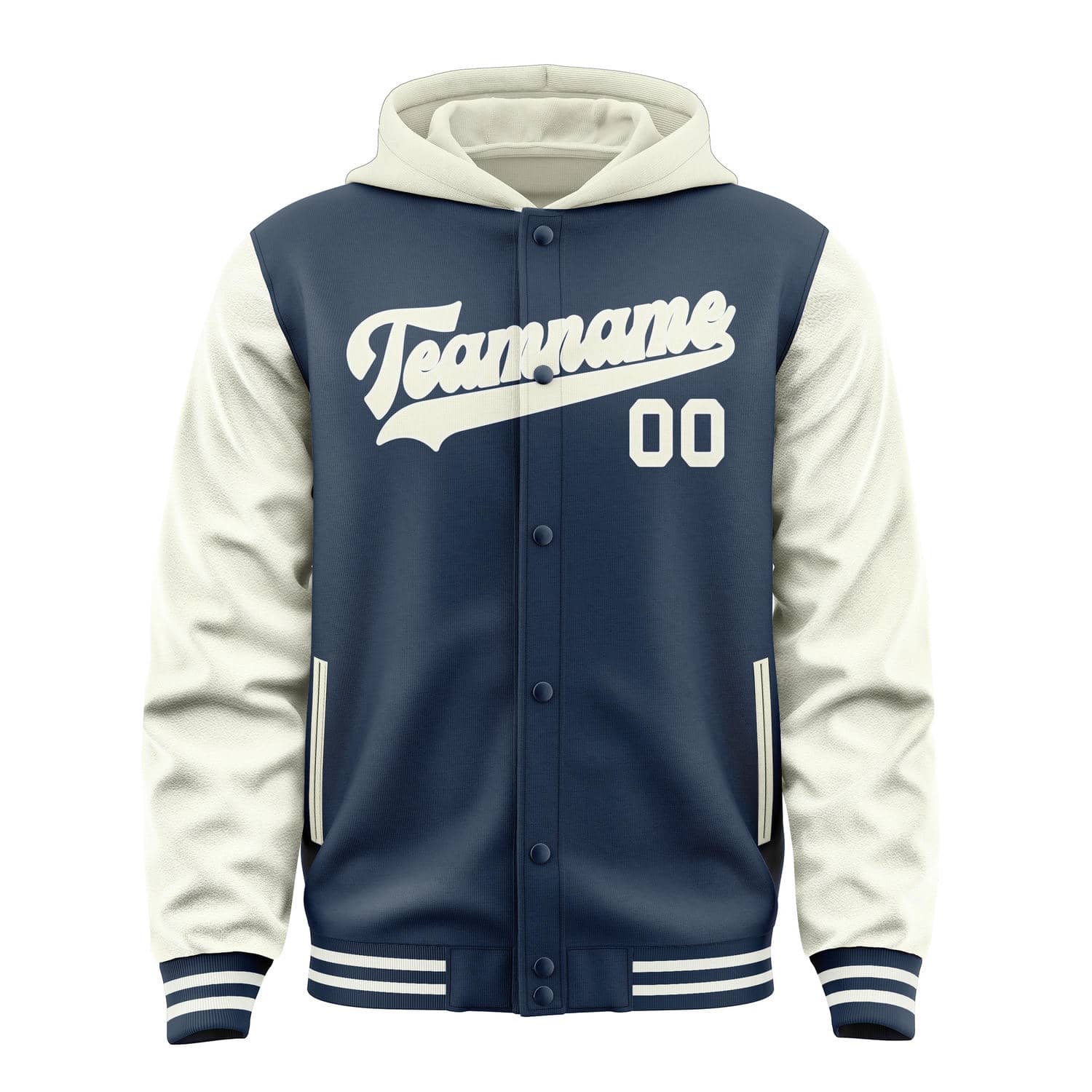 Maßgeschneidertes Marineblau Beige Jacke