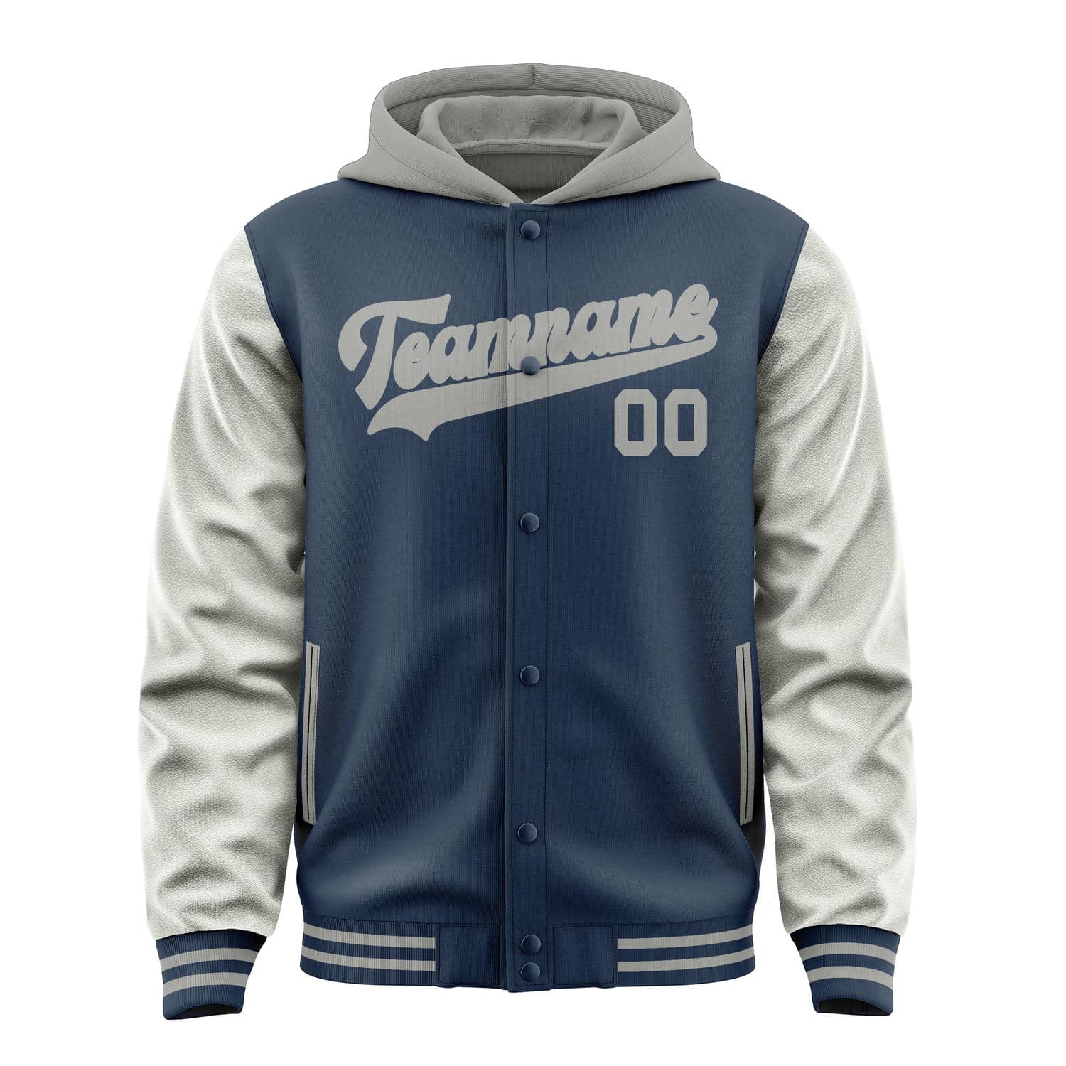 Maßgeschneidertes Marineblau Grau Jacke
