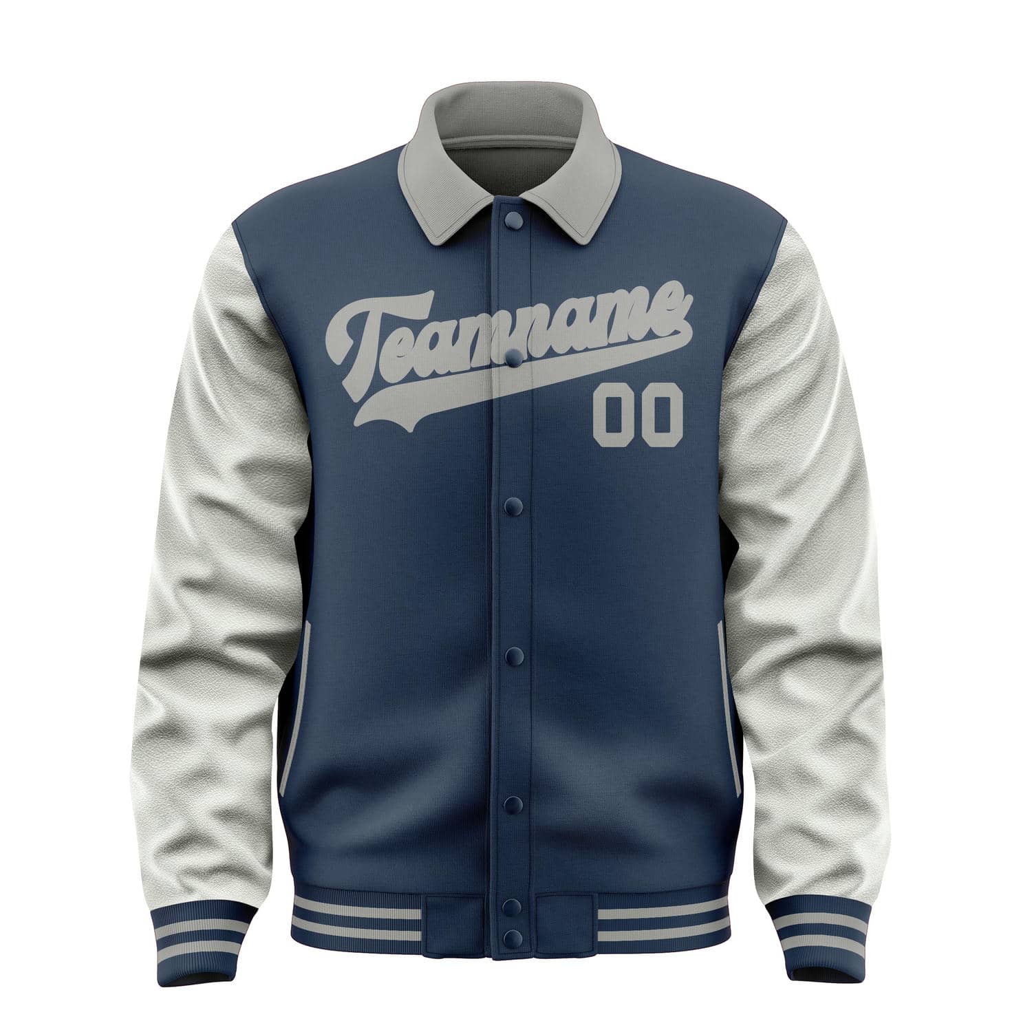 Maßgeschneidertes Marineblau Grau Jacke