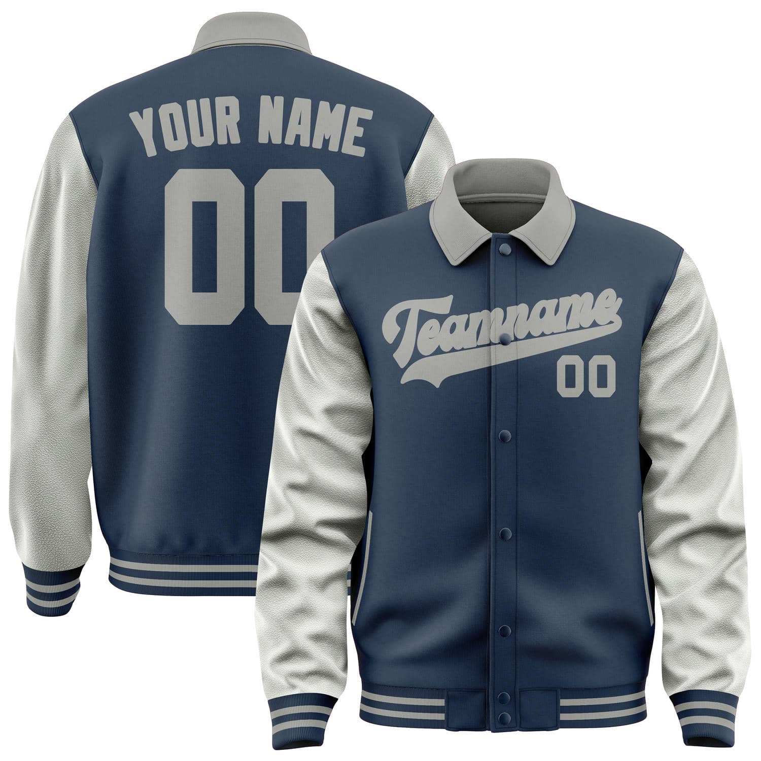 Maßgeschneidertes Marineblau Grau Jacke JA101004100417040417
