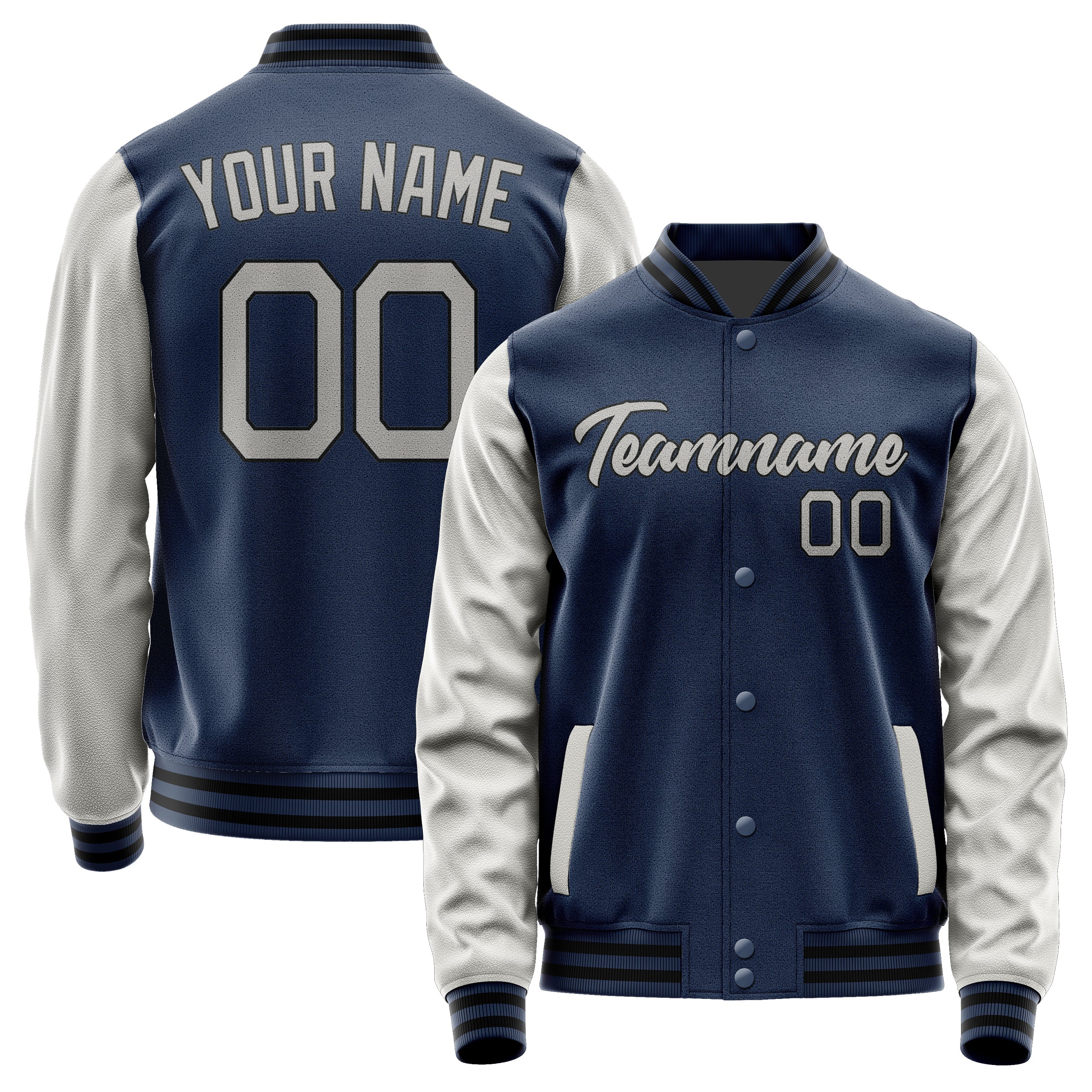 Maßgeschneidertes Marineblau Grau Jacke Ja1010041017B21704