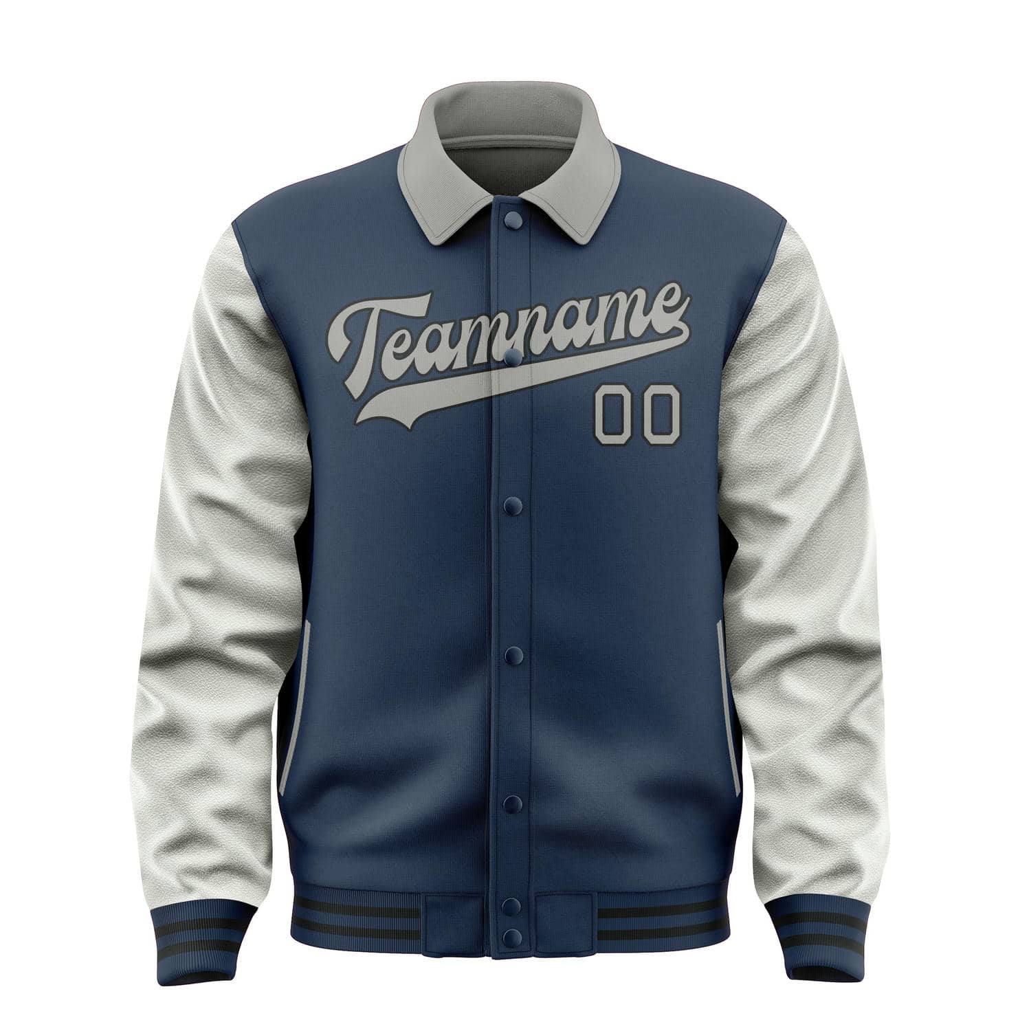 Maßgeschneidertes Marineblau Grau Jacke