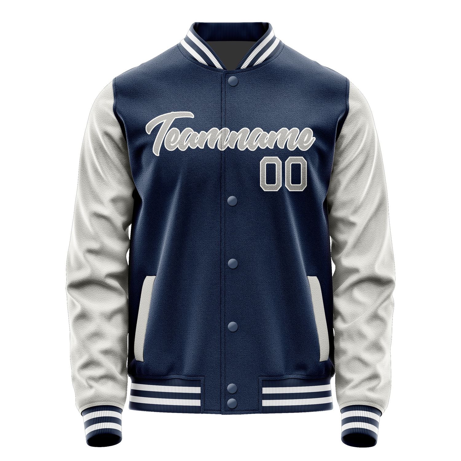 Maßgeschneidertes Marineblau Grau Jacke Ja1010041018B21804