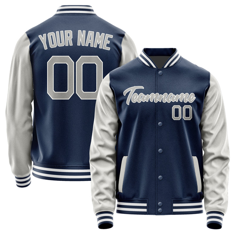 Maßgeschneidertes Marineblau Grau Jacke Ja1010041018B21804