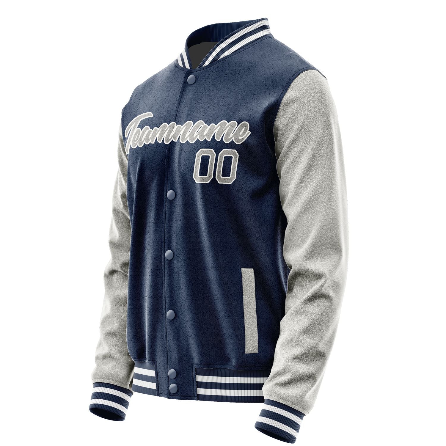 Maßgeschneidertes Marineblau Grau Jacke Ja1010041018B21804