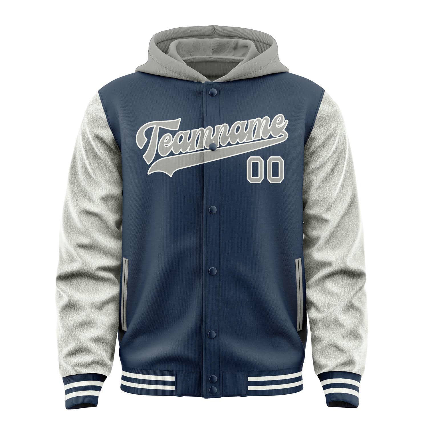 Maßgeschneidertes Marineblau Grau Jacke