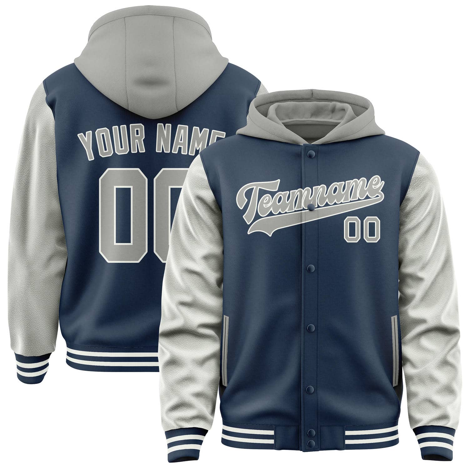 Maßgeschneidertes Marineblau Grau Jacke JA101004101818040418