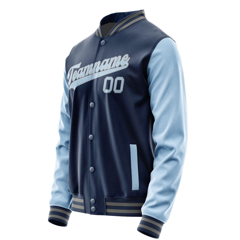 Maßgeschneidertes Marineblau Hellblau Jacke JA1010081004B30408