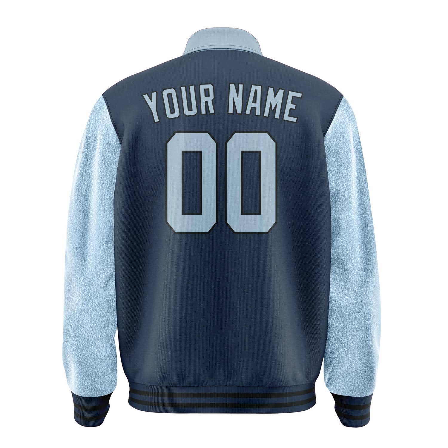 Maßgeschneidertes Marineblau Hellblau Jacke