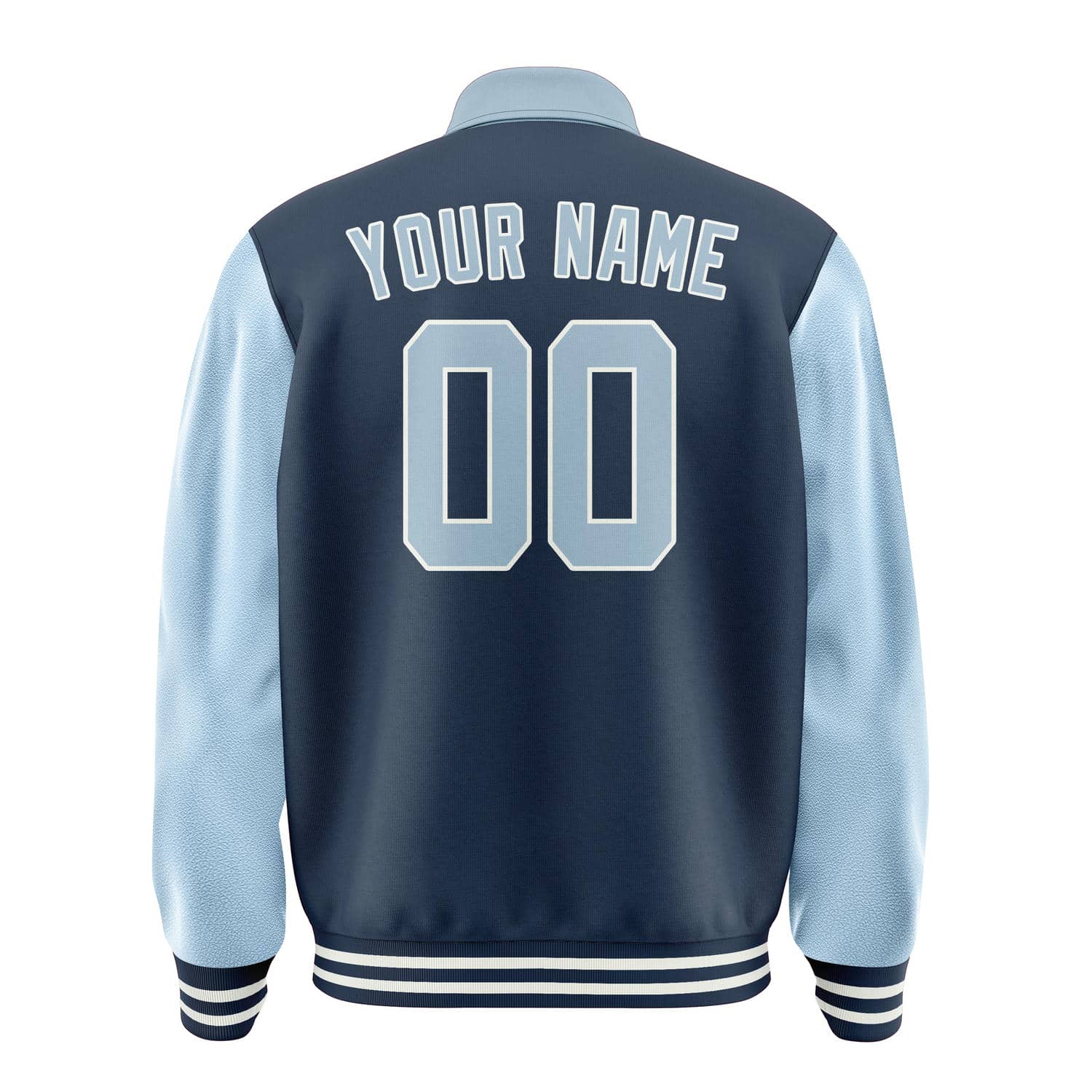 Maßgeschneidertes Marineblau Hellblau Jacke
