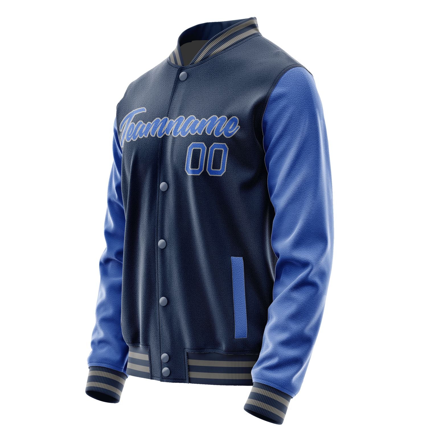 Maßgeschneidertes Marineblau Himmelblau Jacke Ja1010091004B20409