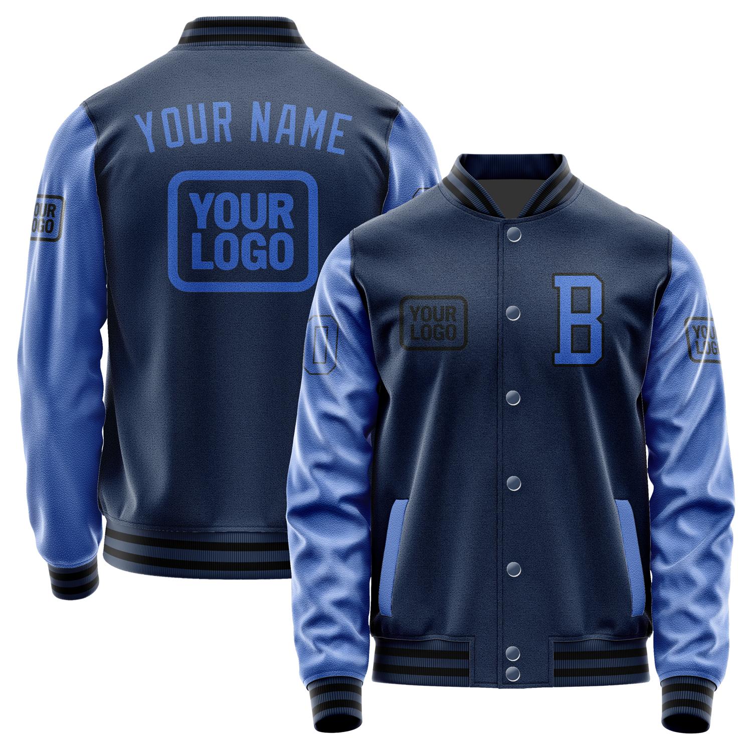 Maßgeschneidertes Marineblau Himmelblau Jacke JA101009101717090917