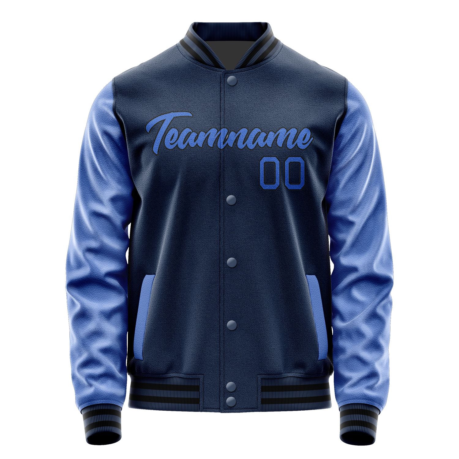 Maßgeschneidertes Marineblau Himmelblau Jacke Ja1010091017B21709