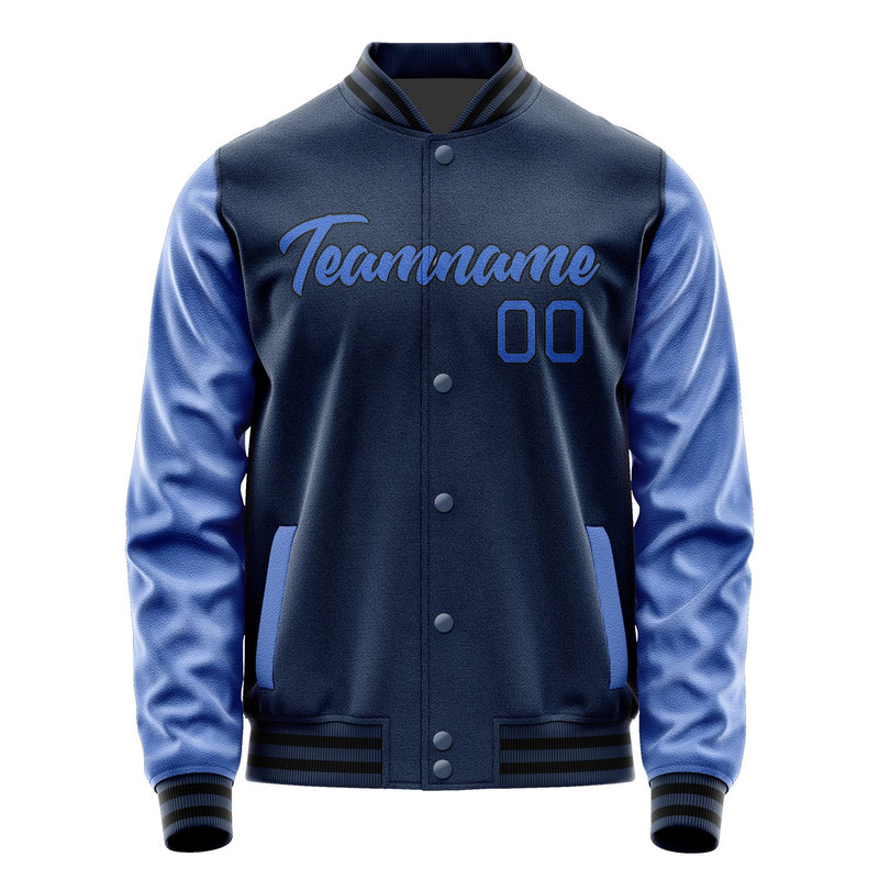 Maßgeschneidertes Marineblau Himmelblau Jacke Ja1010091017B21709