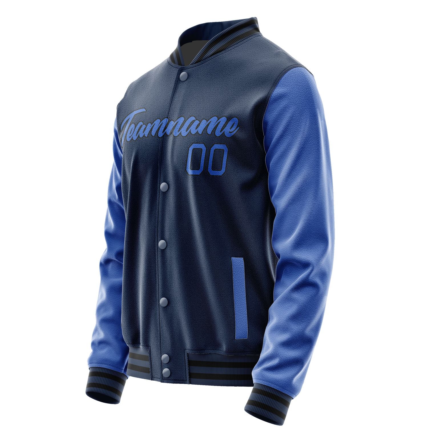 Maßgeschneidertes Marineblau Himmelblau Jacke Ja1010091017B21709