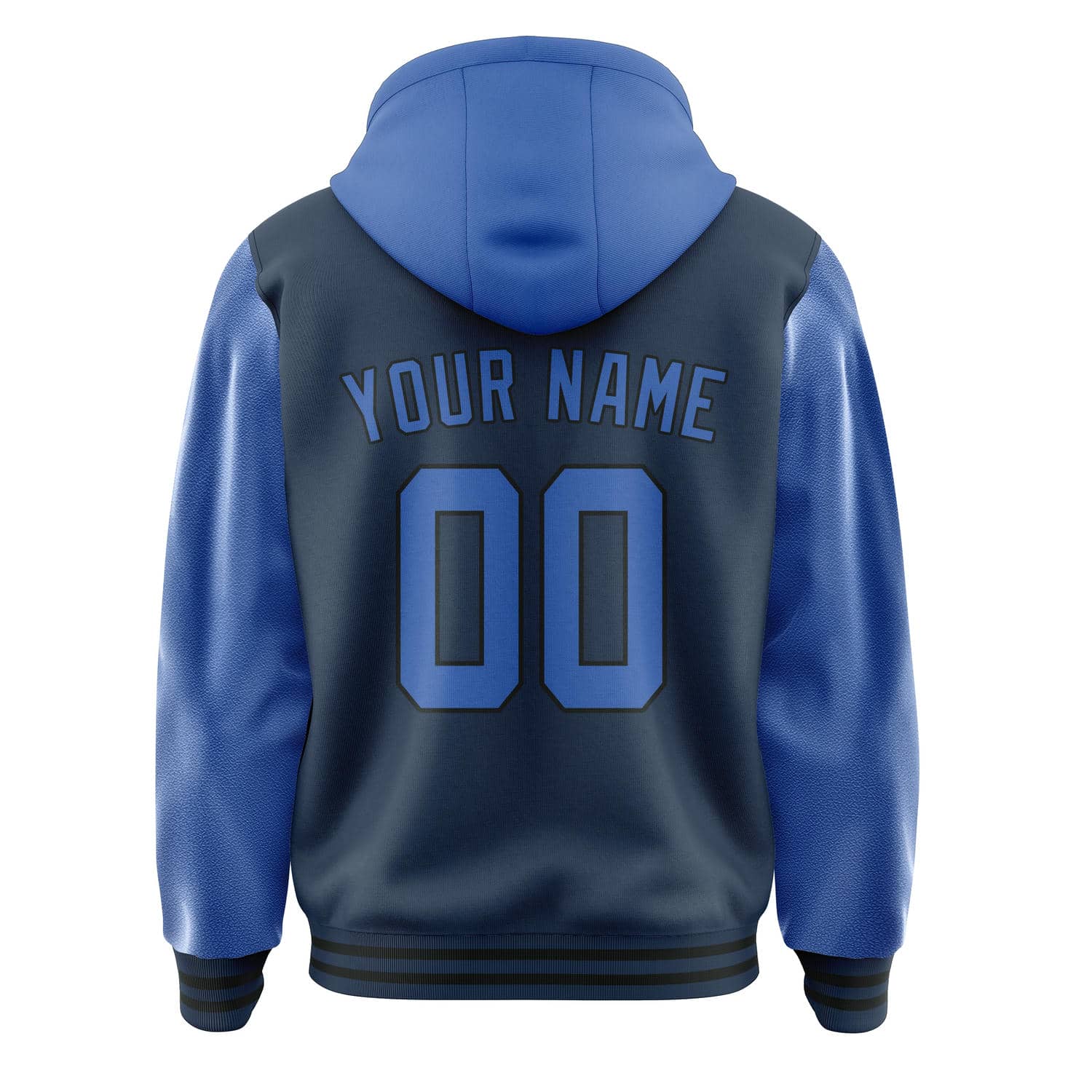 Maßgeschneidertes Marineblau Himmelblau Jacke