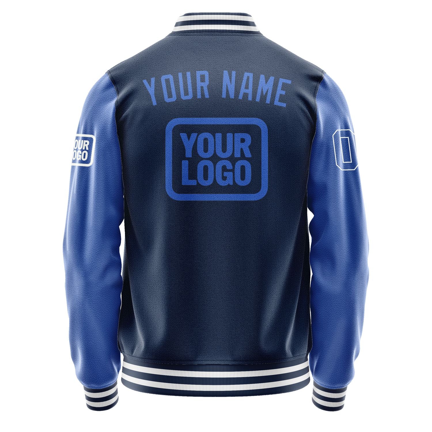 Maßgeschneidertes Marineblau Himmelblau Jacke JA101009101818090918