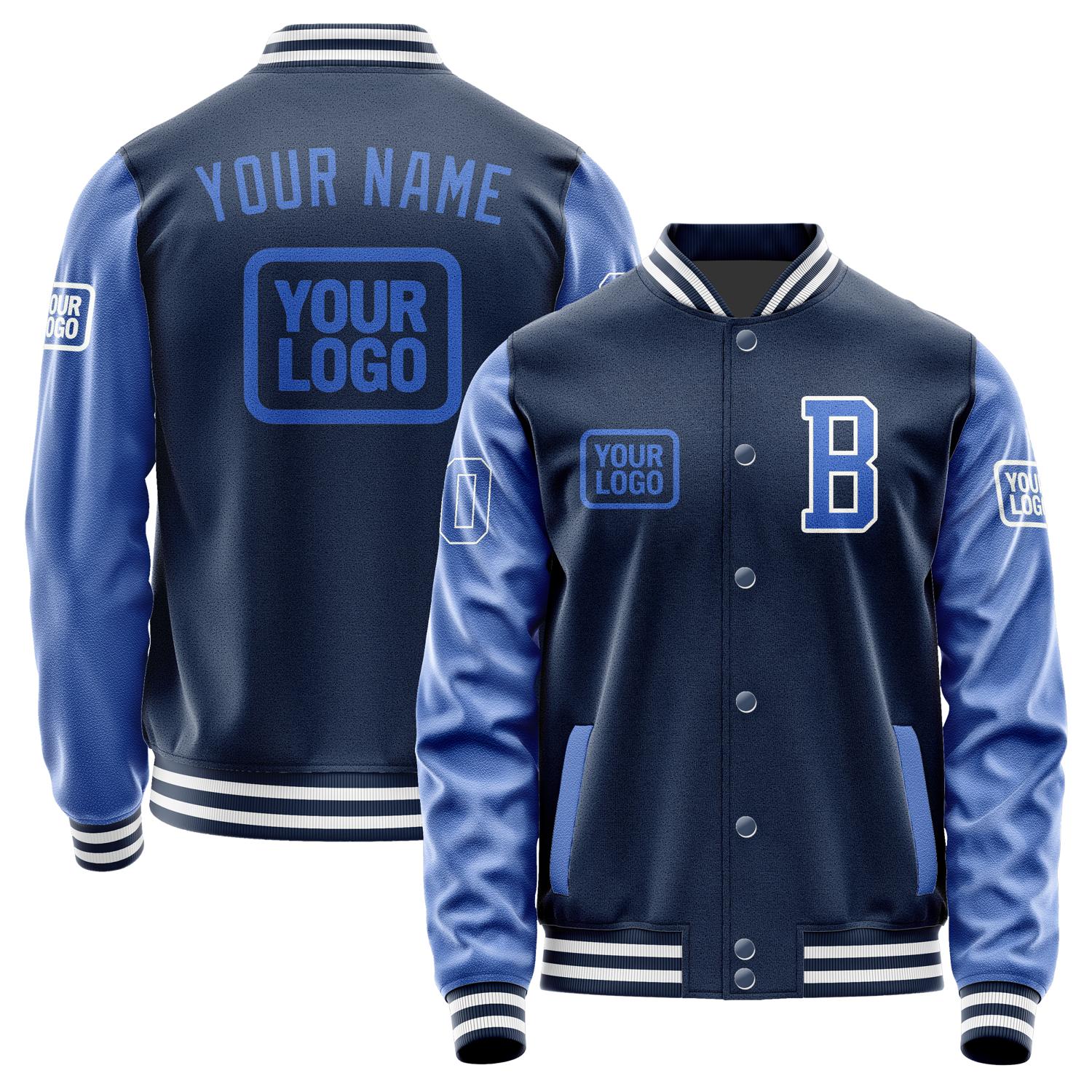 Maßgeschneidertes Marineblau Himmelblau Jacke JA101009101818090918