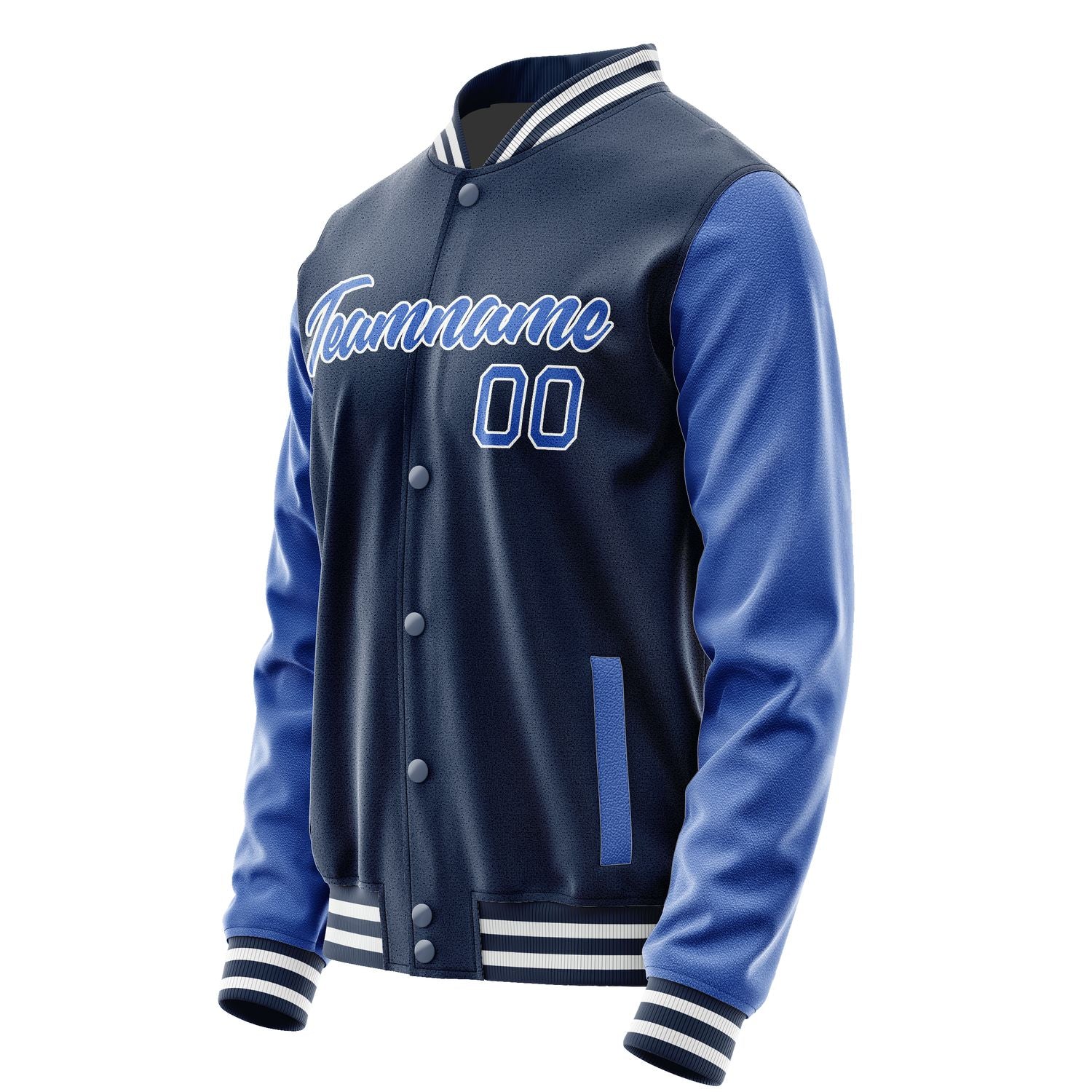 Maßgeschneidertes Marineblau Himmelblau Jacke Ja1010091018B21809