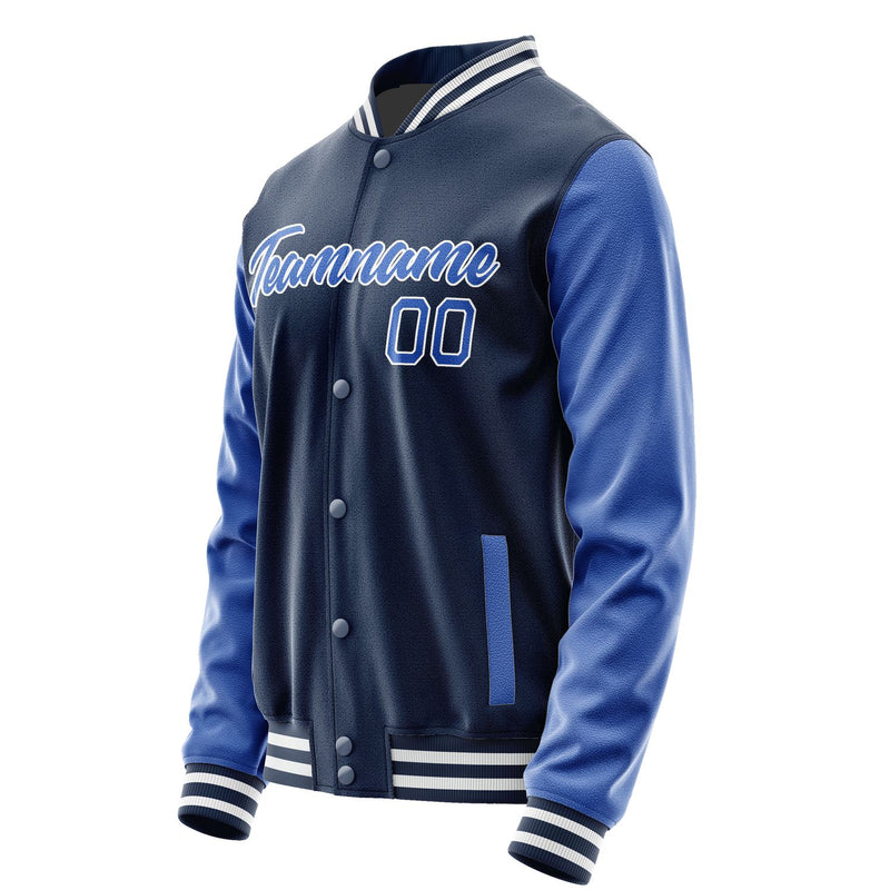 Maßgeschneidertes Marineblau Himmelblau Jacke Ja1010091018B21809