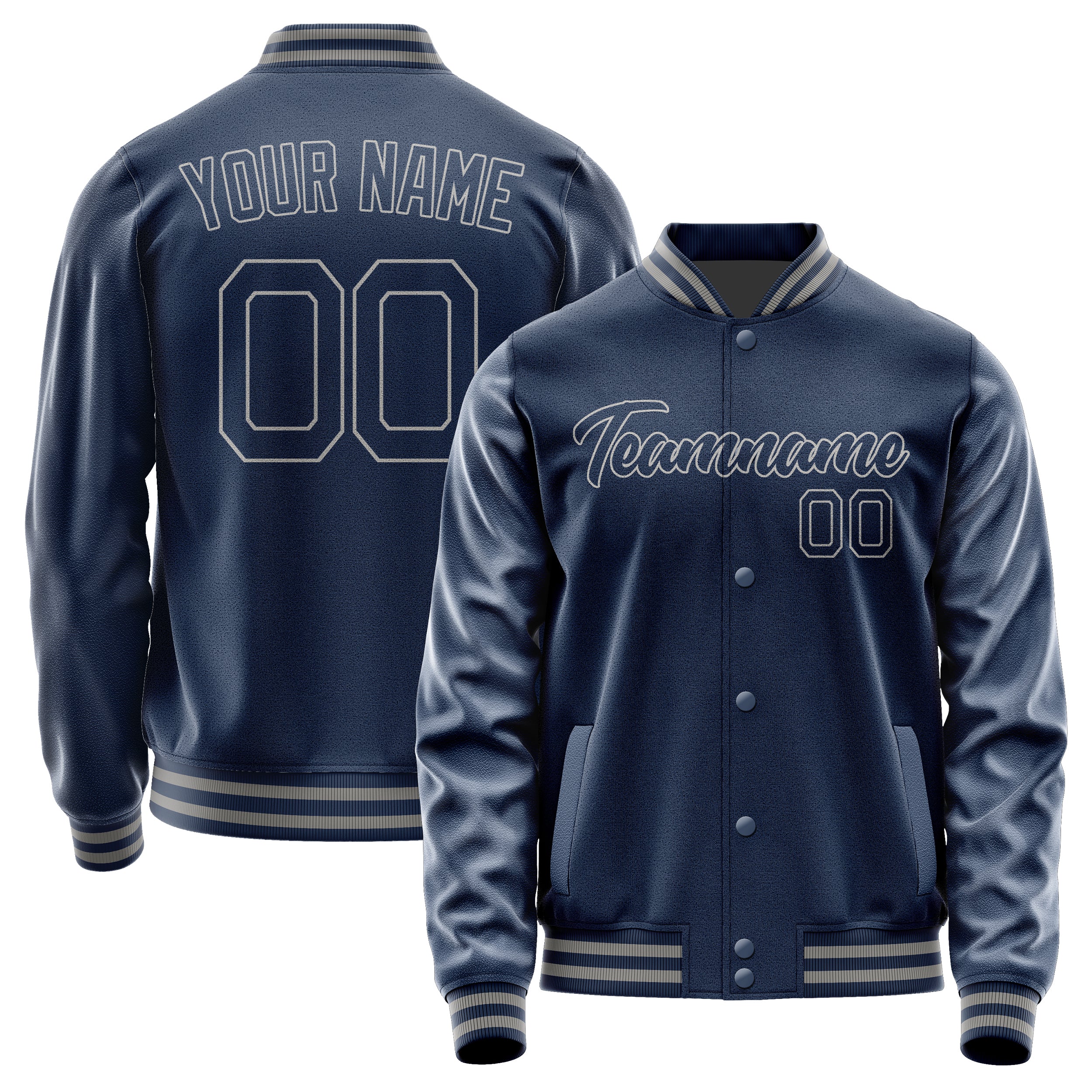 Maßgeschneidertes Marineblau Marineblau Jacke Ja1010101004B20410