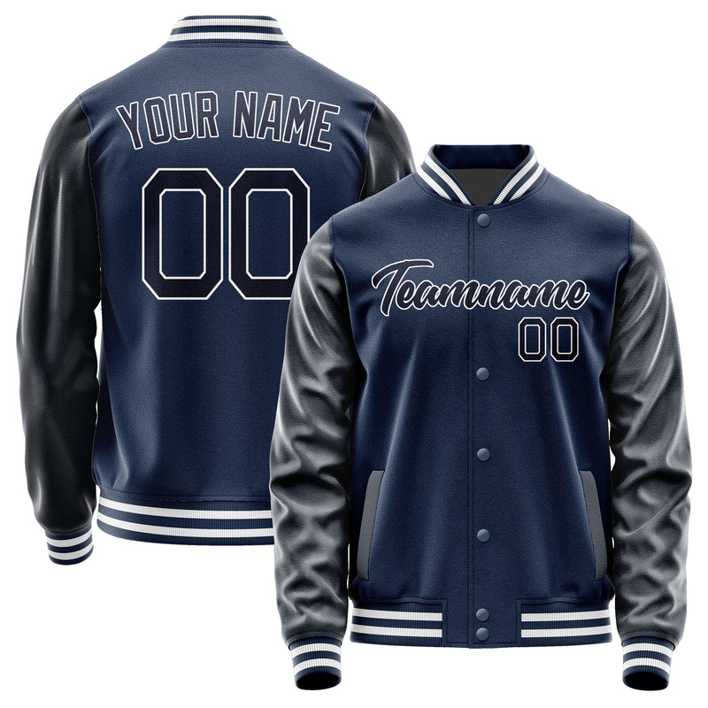 Maßgeschneidertes Marineblau Stahlblau Jacke Ja1010111018B21811