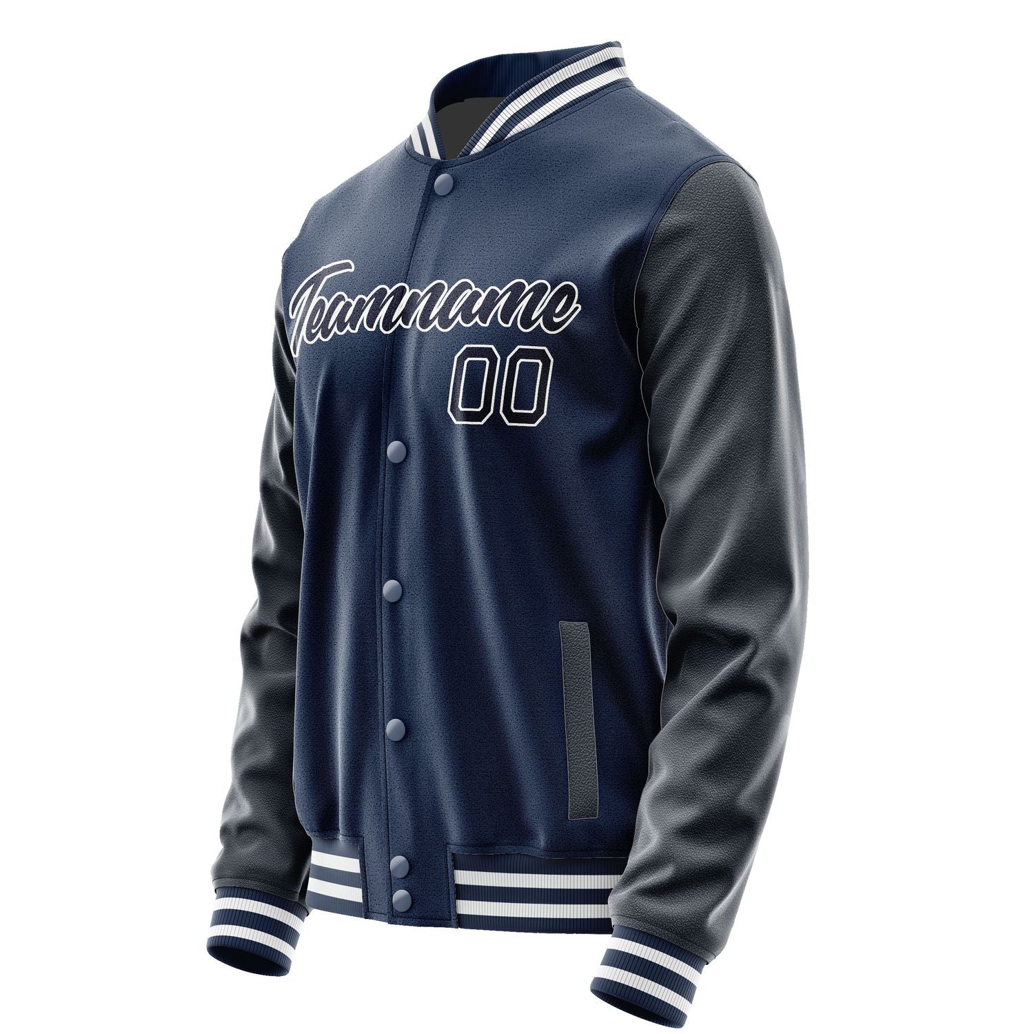 Maßgeschneidertes Marineblau Stahlblau Jacke Ja1010111018B21811