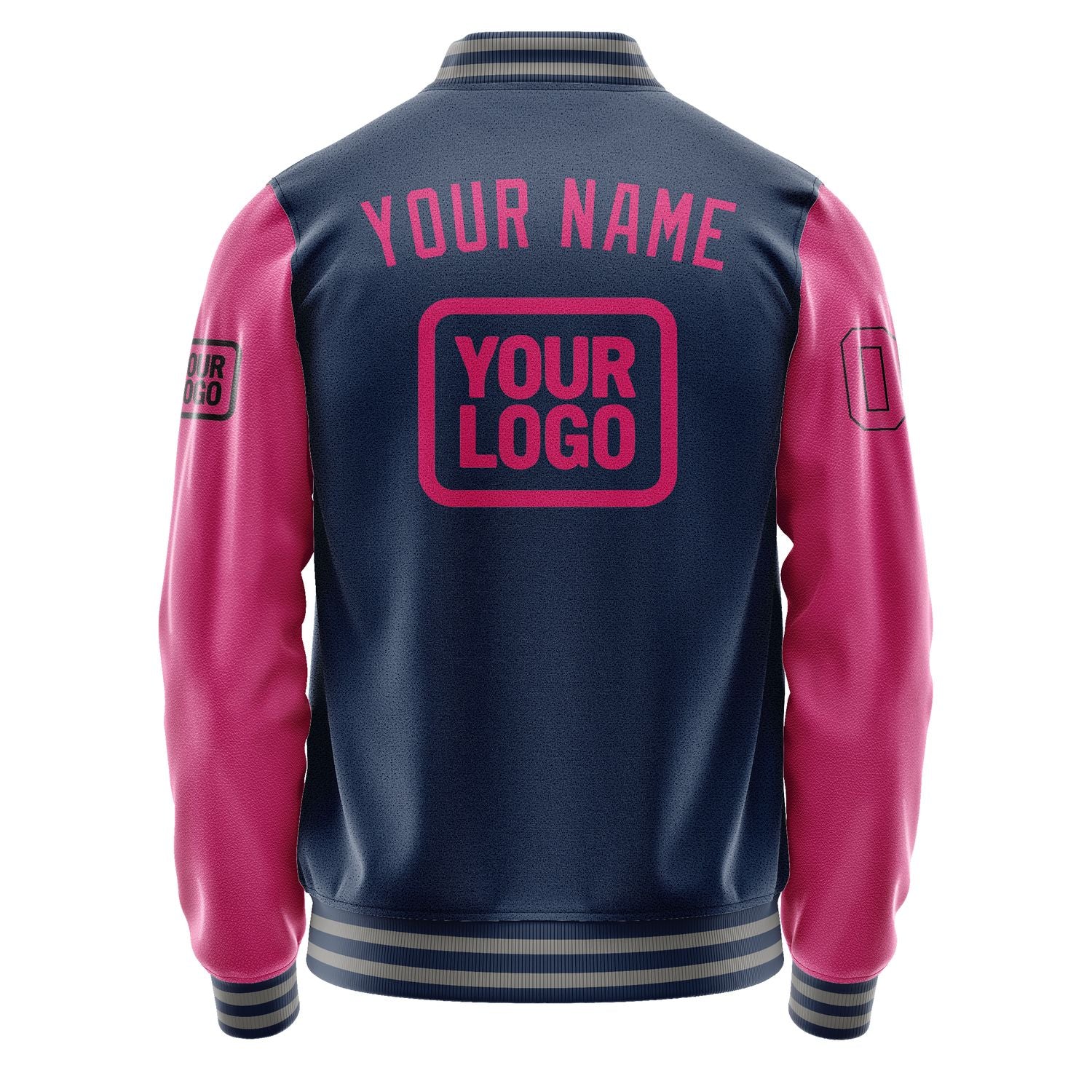 Maßgeschneidertes Marineblau Rosarot Jacke JA101013100417131317