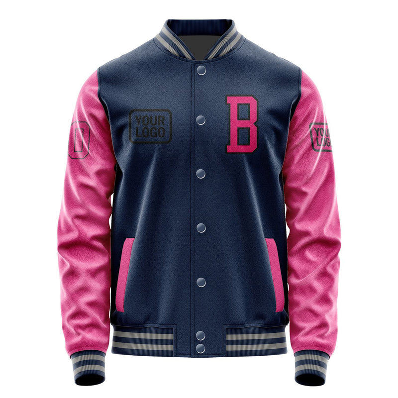 Maßgeschneidertes Marineblau Rosarot Jacke JA101013100417131317