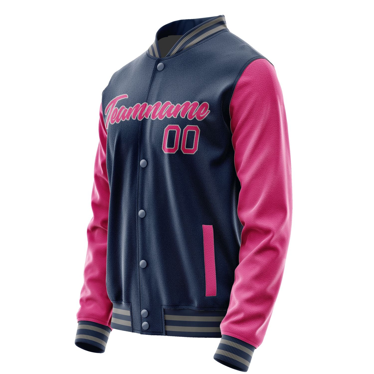 Maßgeschneidertes Marineblau Rosarot Jacke Ja1010131004B20413