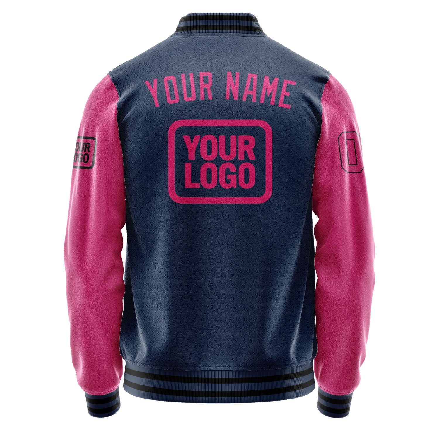 Maßgeschneidertes Marineblau Rosarot Jacke JA101013101717131317