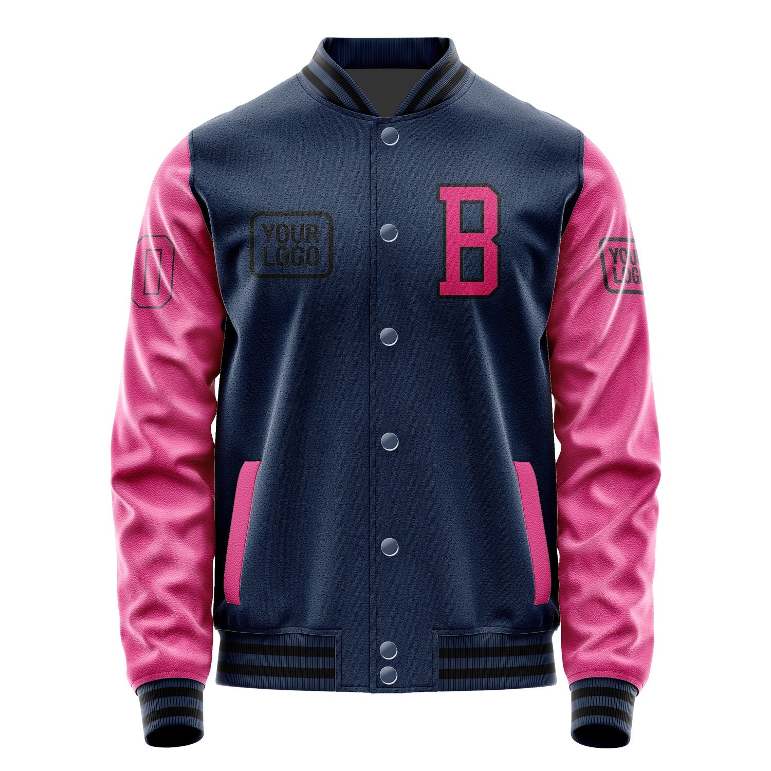 Maßgeschneidertes Marineblau Rosarot Jacke JA101013101717131317