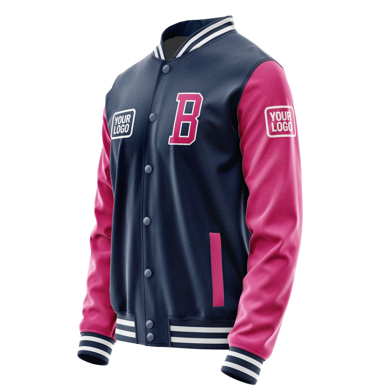 Maßgeschneidertes Marineblau Rosarot Jacke JA101013101818131318