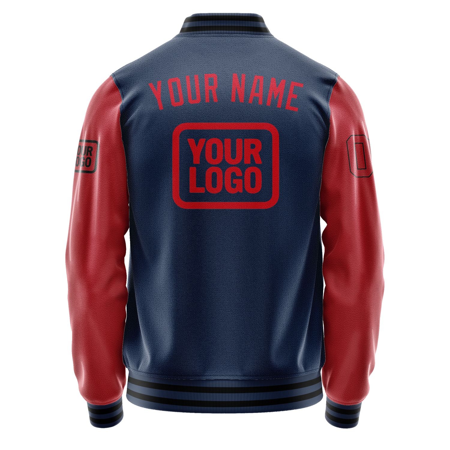 Maßgeschneidertes Marineblau Rot Jacke JA101014101717141417
