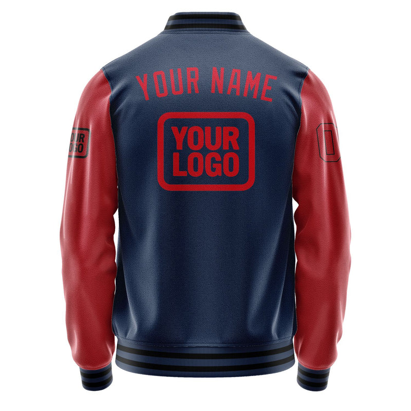 Maßgeschneidertes Marineblau Rot Jacke JA101014101717141417