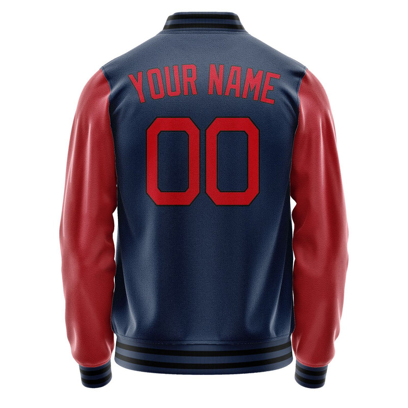 Maßgeschneidertes Marineblau Rot Jacke Ja1010141017B21714