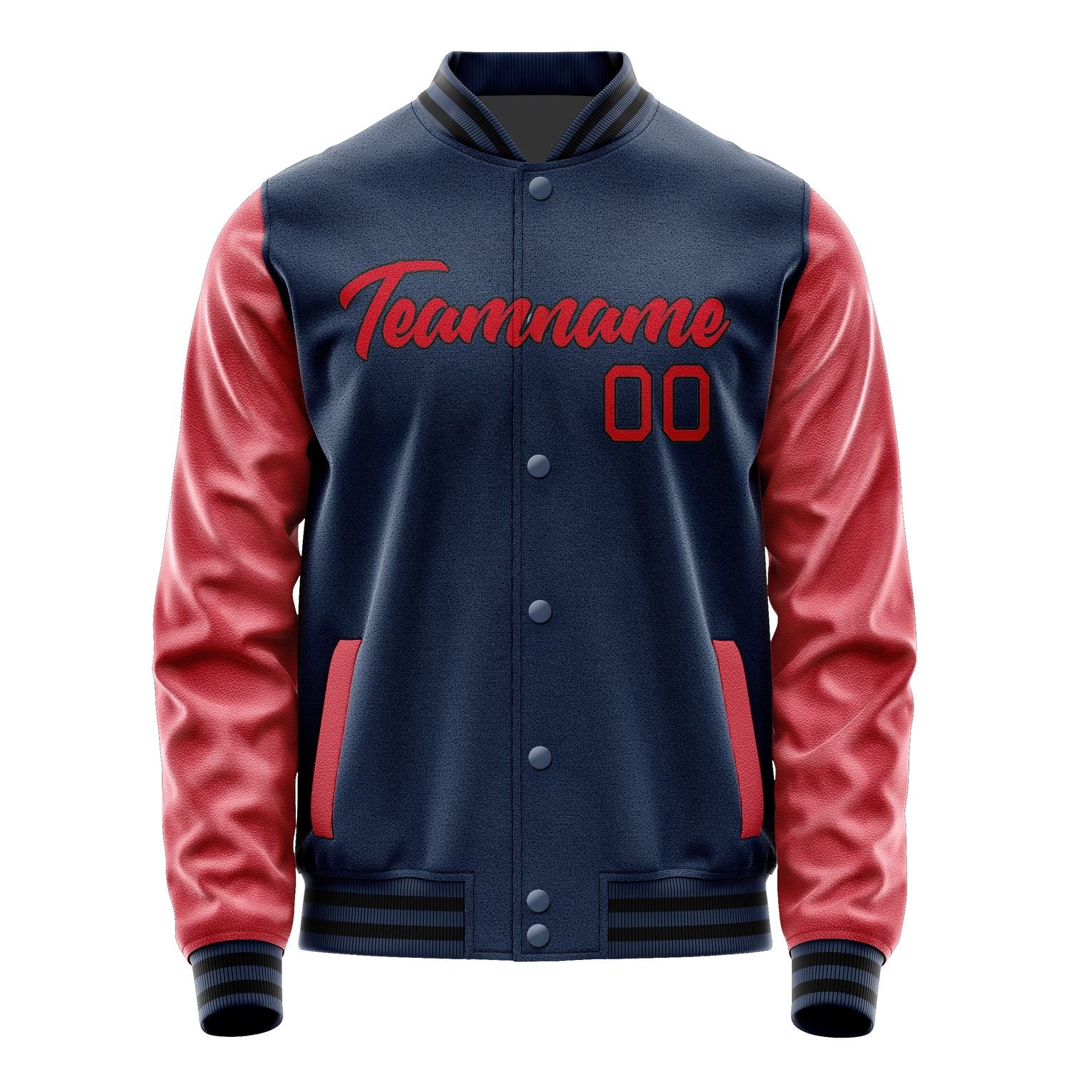 Maßgeschneidertes Marineblau Rot Jacke Ja1010141017B21714