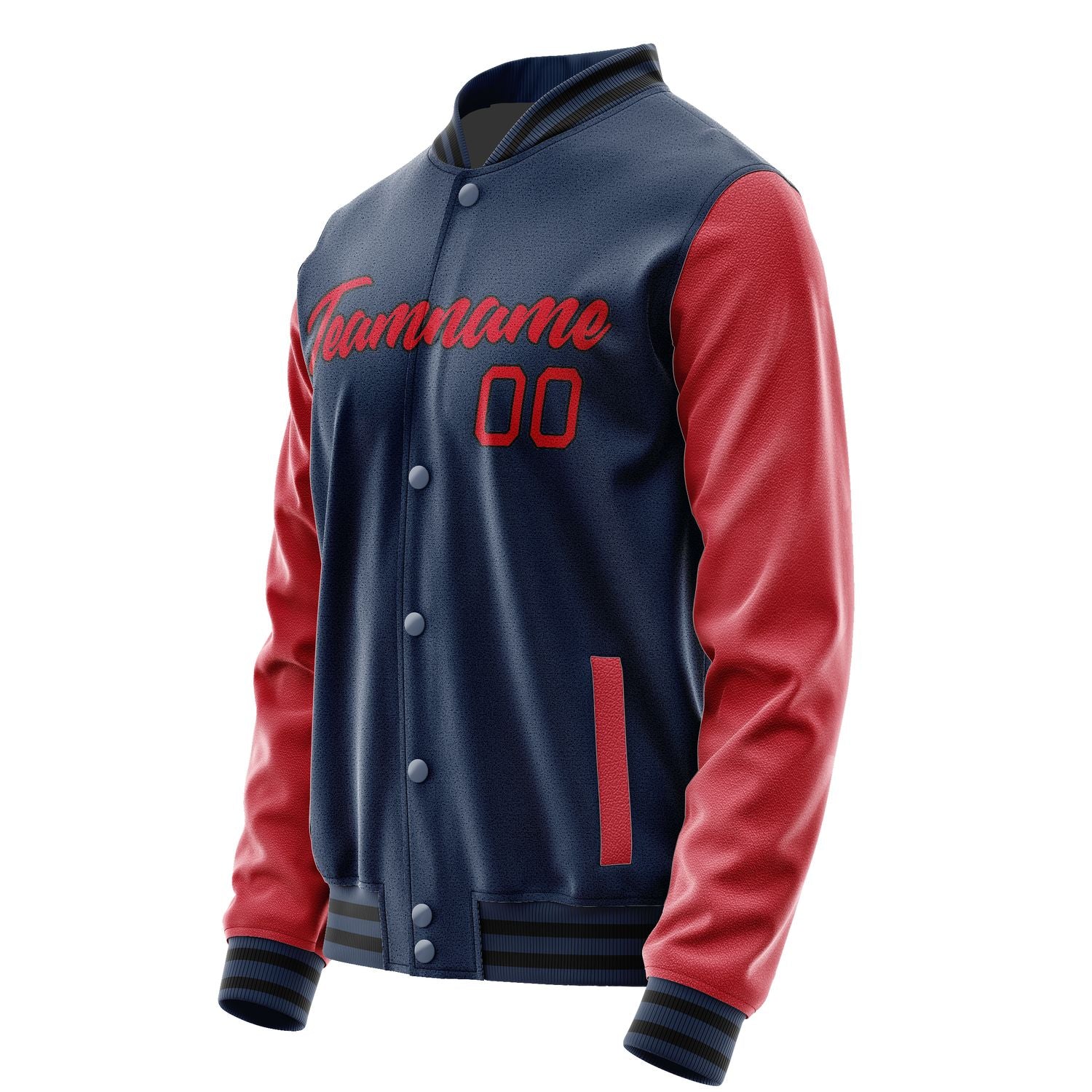 Maßgeschneidertes Marineblau Rot Jacke Ja1010141017B21714