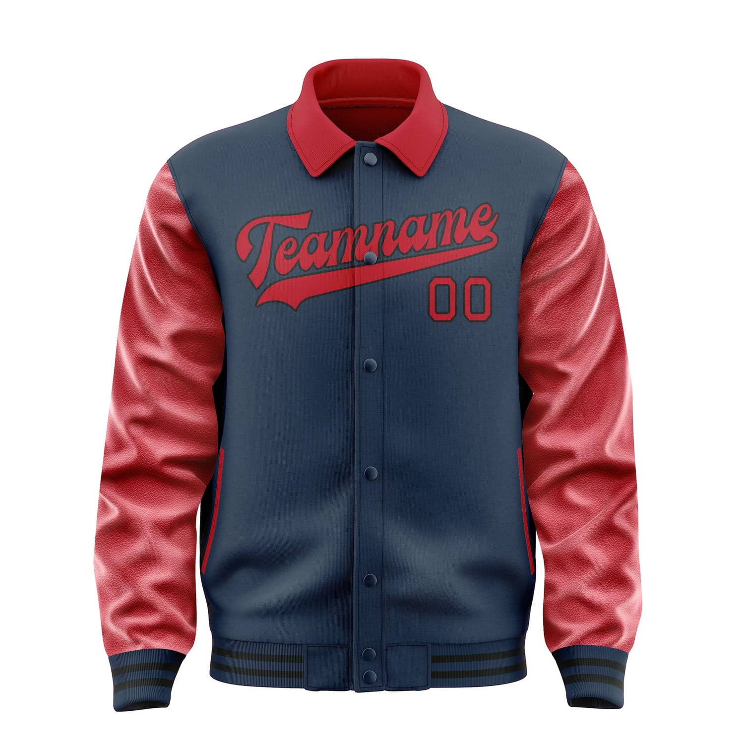 Maßgeschneidertes Marineblau Rot Jacke