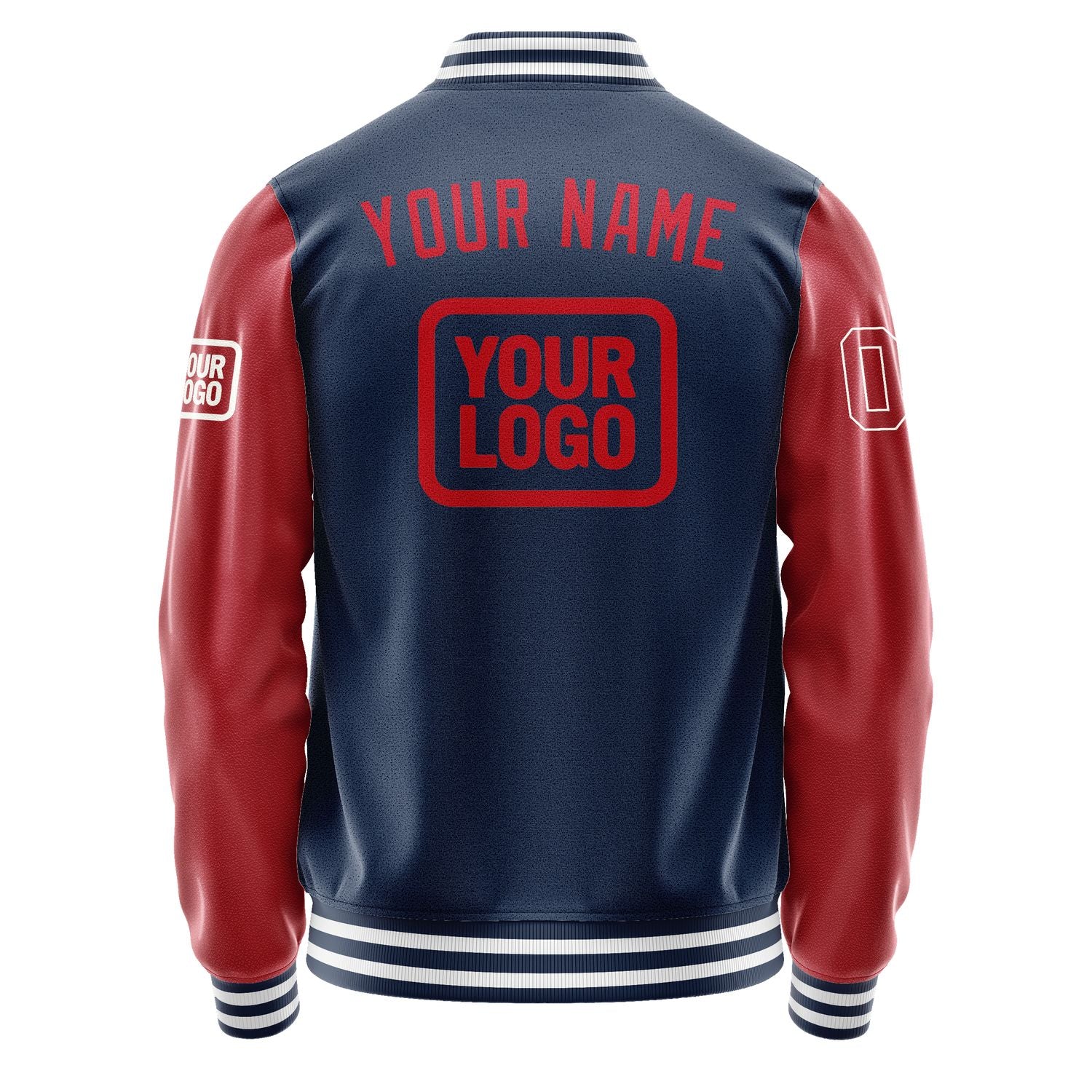 Maßgeschneidertes Marineblau Rot Jacke JA101014101818141418