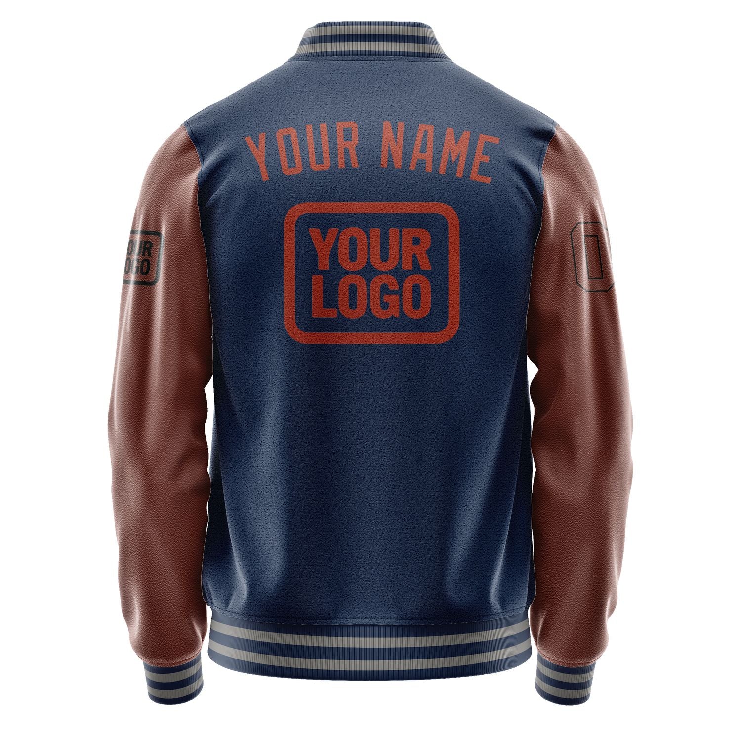 Maßgeschneidertes Marineblau Korallenrot Jacke JA101016100417161617