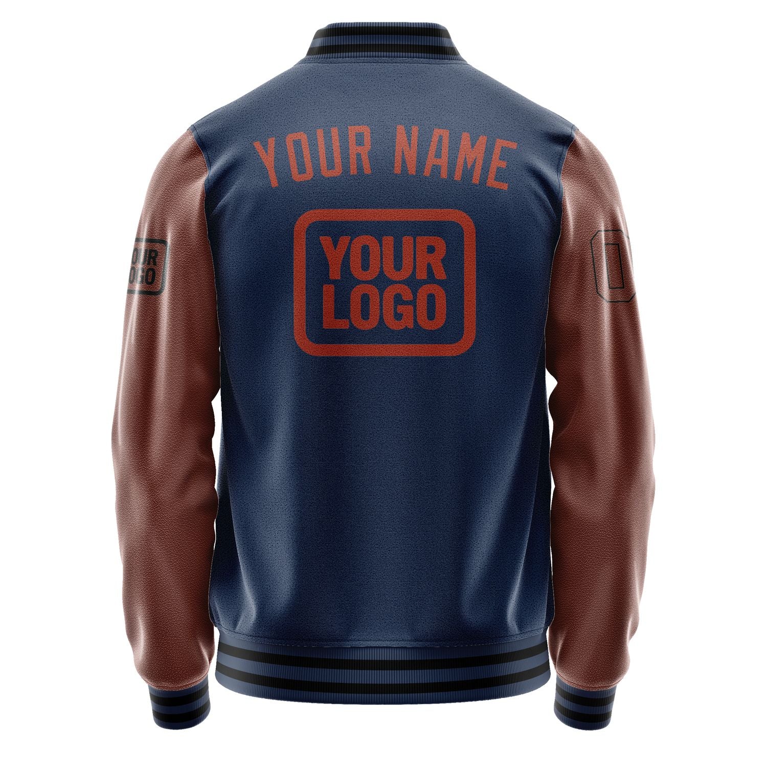 Maßgeschneidertes Marineblau Korallenrot Jacke JA101016101717161617