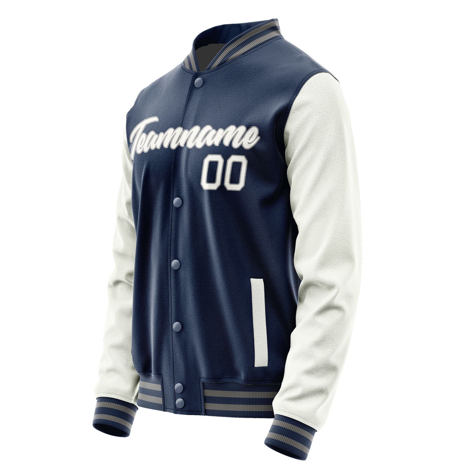Maßgeschneidertes Marineblau Weiß Jacke Ja1010181004B20418